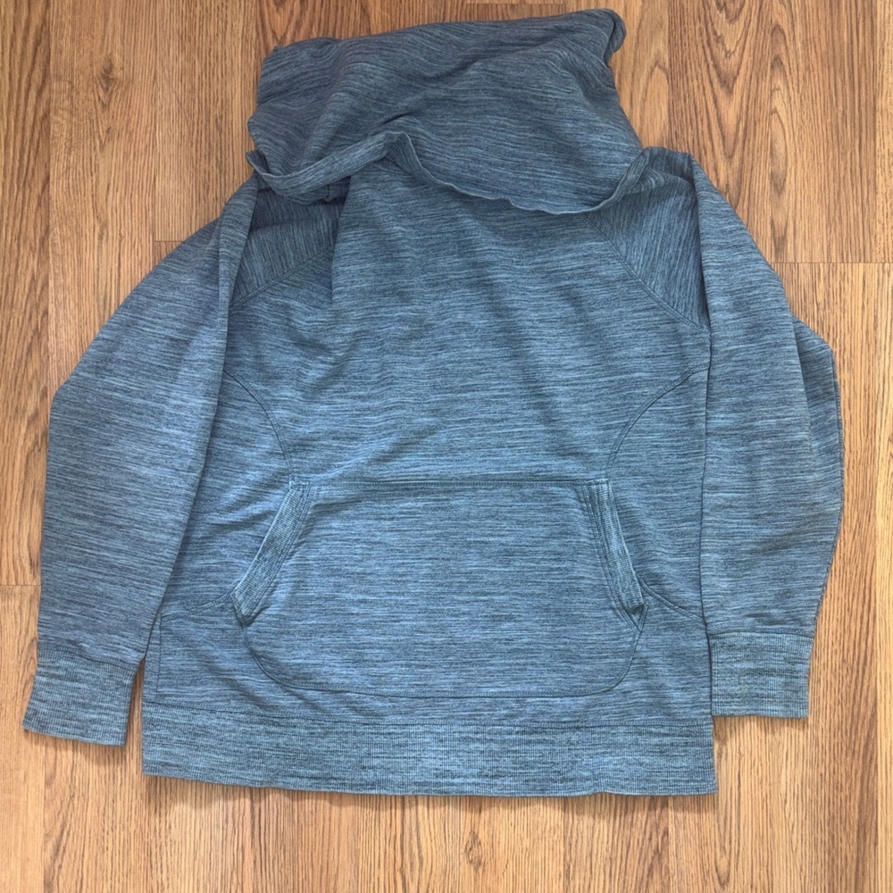 L.L. Bean Slate Blue Pullover cowl neck sweatshirt. Womens XL